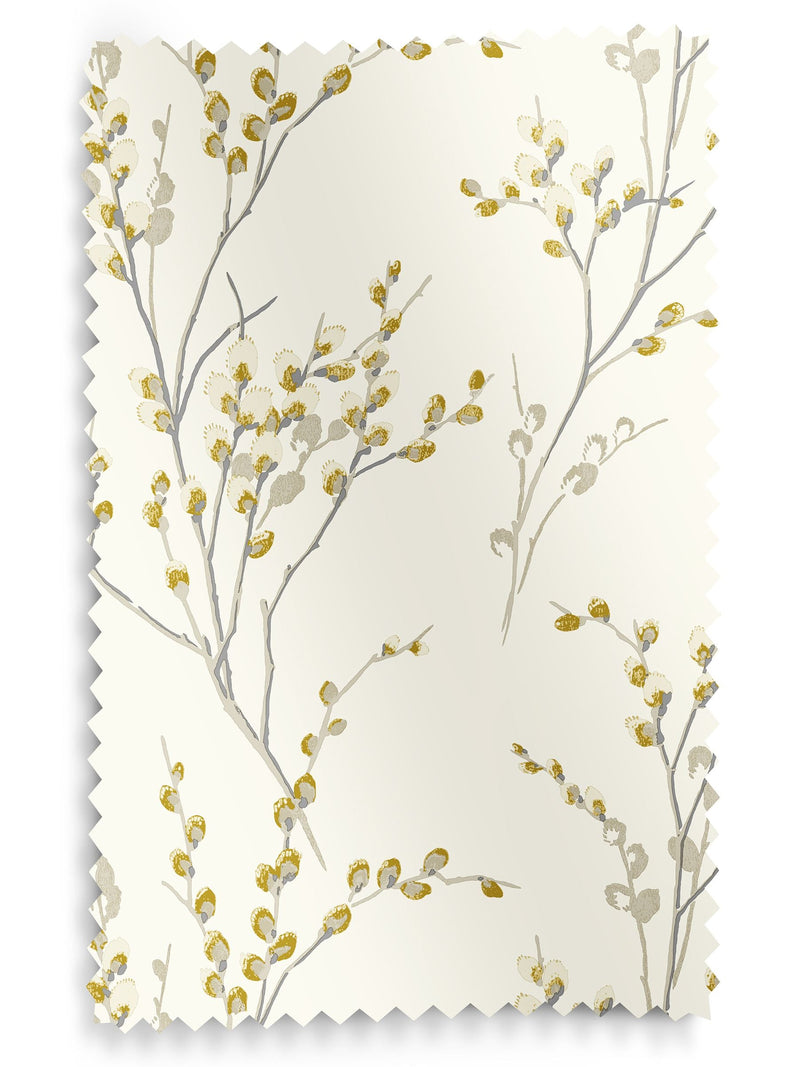 Laura Ashley Ochre Yellow Pussy Willow roller blind - British product