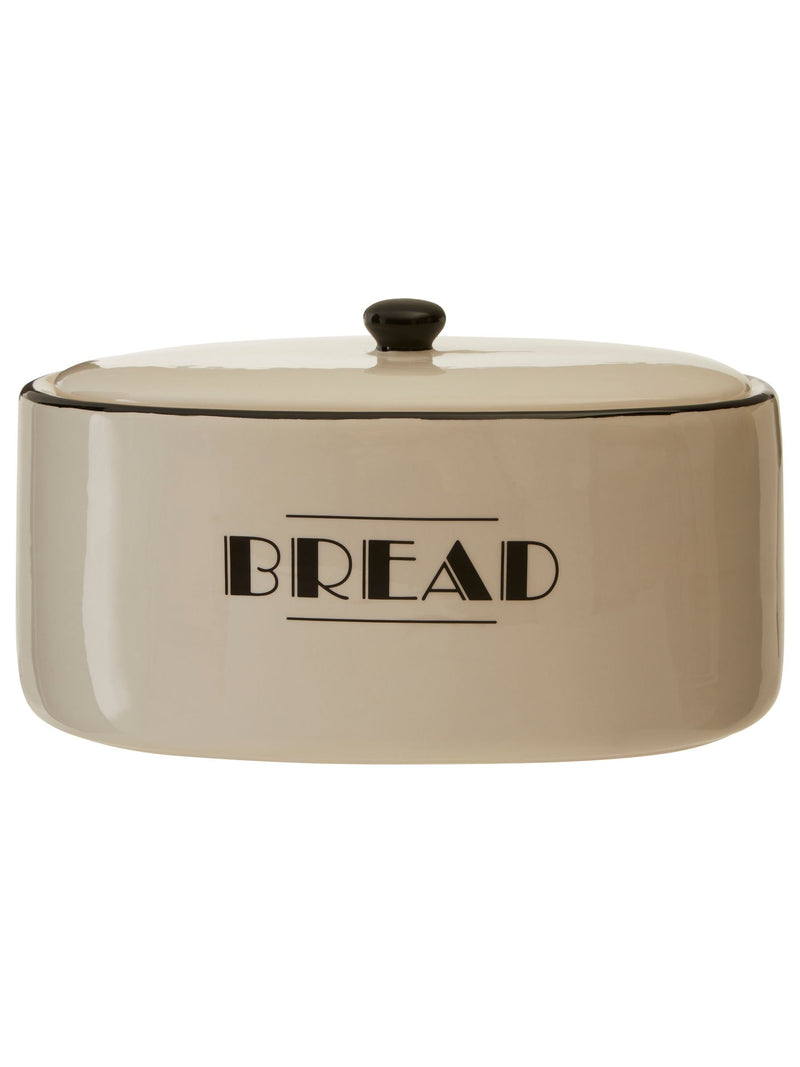 Premier white Broadway ceramic bread bin 18x33x23cm, imported from the UK