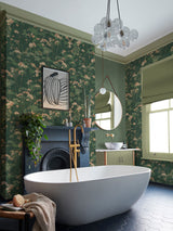 Next Graham & Brown Palm Flower Press Wallpaper Sample A4- Buy online at McGrocer