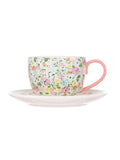 Cath Kidston Sage teacup and saucer set - British product