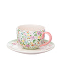 Cath Kidston Sage teacup and saucer set - British product