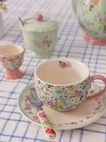 Cath Kidston Sage Feels Like Home Teacup And Saucer Set