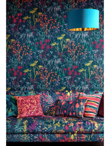 Next Clarissa Hulse Blue Summer Border Rainbow Wallpaper- Buy online at McGrocer