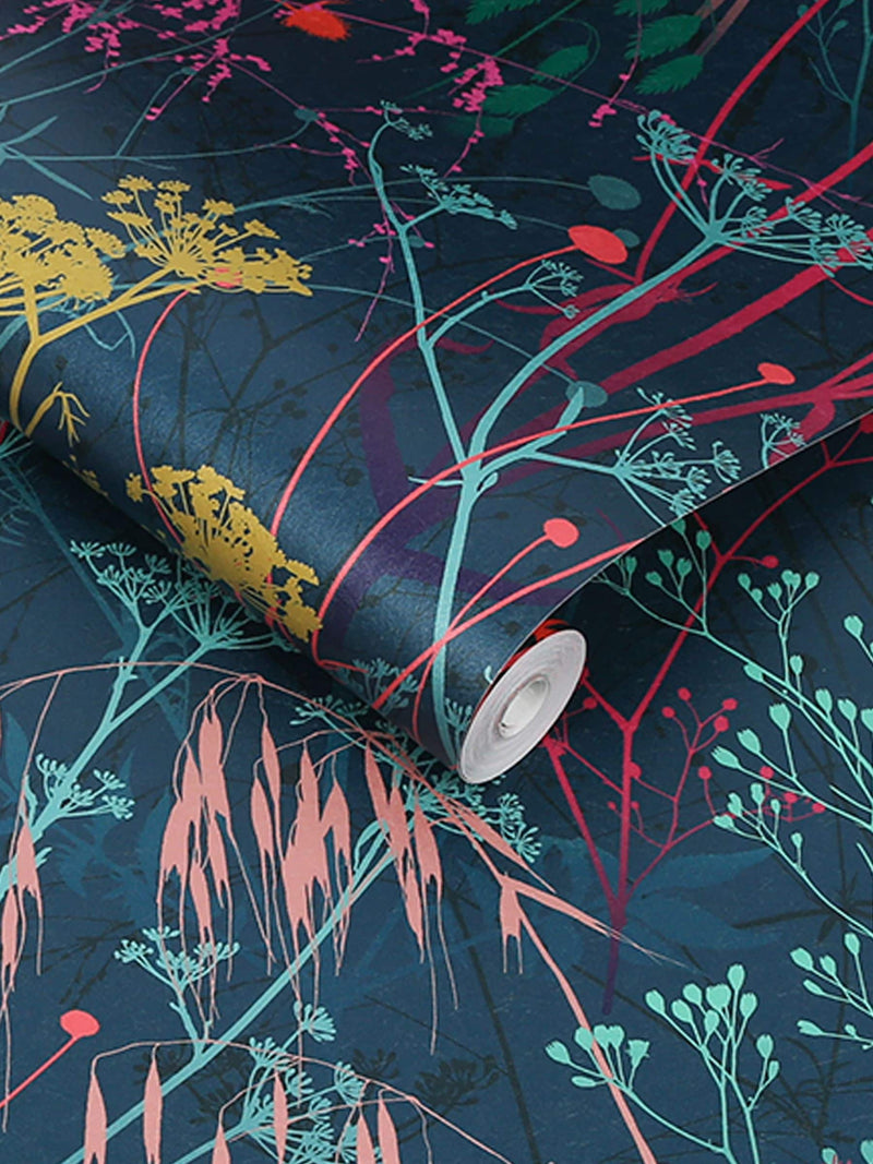 Clarissa Hulse Blue Summer Border Rainbow wallpaper border - British product