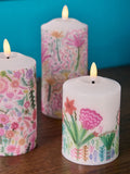Lucy Tiffney pink LED candles set of 3, UK version