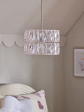 Pink Aria pendant light shade 23cm, UK version