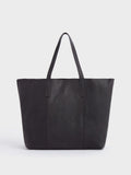 Osprey London black Vintage Santa Fe leather tote bag, UK version