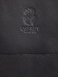 Osprey London black Vintage Santa Fe leather tote bag, UK version