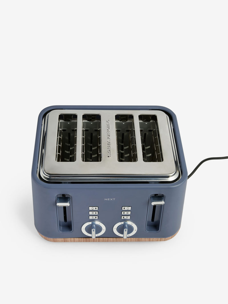 Blue Bronx 4 Slice Toaster