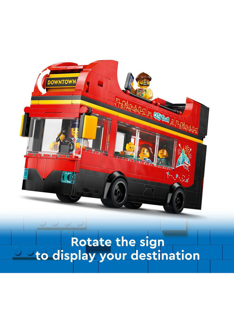 LEGO City red double-decker sightseeing bus toy - British product