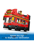 LEGO City red double-decker sightseeing bus toy - British product