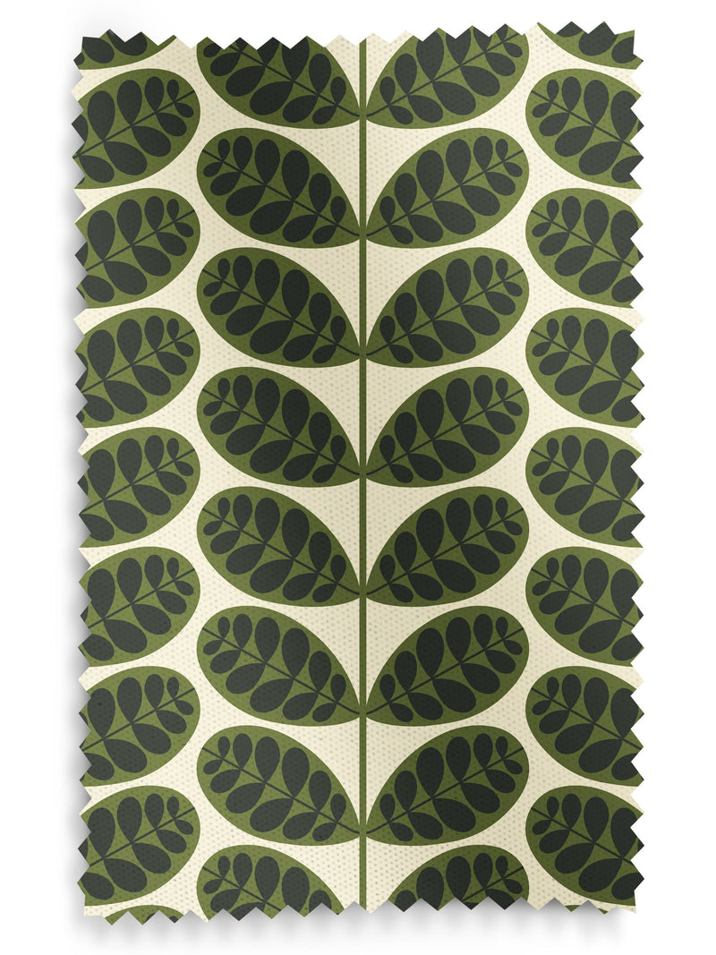 Orla Kiely Botanica Stem roman blind in olive green, UK version