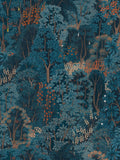Graham & Brown Blue New Eden wallpaper sample, UK version