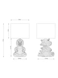 Dinosaur table lamp 27cm warm white - British product