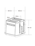 Cream Malvern four-slice toaster - British product