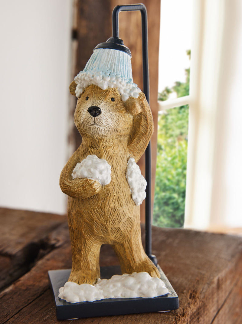 Bertie Bear shower bathroom ornament 12.5cm, imported from the UK