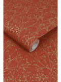 Clarissa Hulse red gypsophila wallpaper, UK version