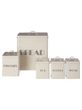 Maison by Premier 5 Piece Cream Easton Storage Set