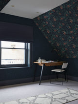 Next Graham & Brown Organdy Silk Midnight Wallpaper Sample- Buy online at McGrocer