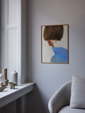 Paper Collective framed art print The Blue Cape, imported from the UK
