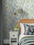 Graham & Brown Sage Fleur wallpaper sample A4, UK version