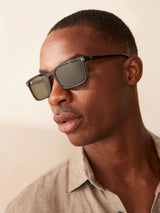 Next Ray Ban Brown RB4435 Rectangle Sunglasses- Buy online at McGrocer