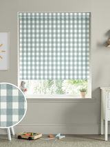 Next Sophie Allport Teal Blue Gingham Made to Measure Roller Blinds- Buy online at McGrocer