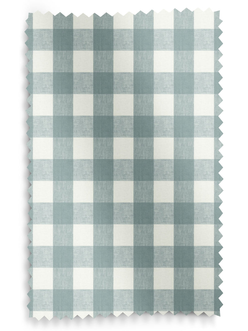 Sophie Allport Teal Blue Gingham roller blinds, UK version