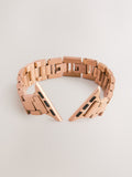 Rose gold stainless steel Apple watch strap, imported from the UK