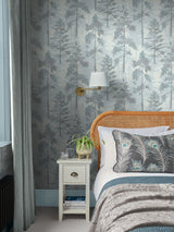Next Graham & Brown Blue Norse Forrest Wallpaper Sample- Buy online at McGrocer