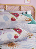 Multicolour Alchemy Reversible Duvet Cover and Pillowcase Set, imported from the UK