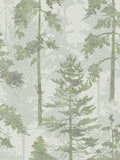 Graham & Brown Green Norse Forrest wallpaper sample - British product