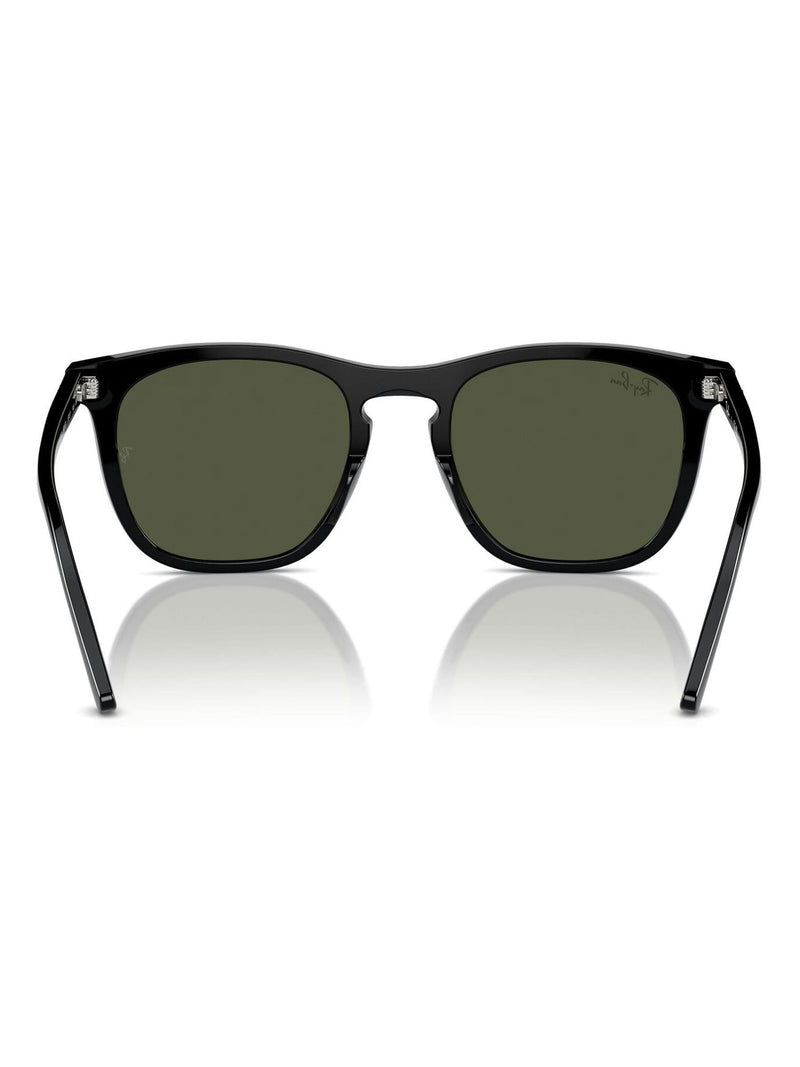 Ray-Ban RB2210 black square sunglasses, imported from the UK