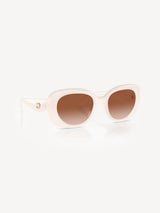 Next COACH White Hc8391U Oval Sunglasses- Buy online at McGrocer