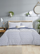 Next Slumberdown Coverless Comfort Navy Printed Stripe Mid-Weight Duvet- Buy online at McGrocer