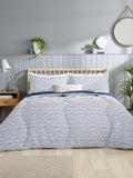 Slumberdown Coverless Comfort Navy Printed Stripe Duvet (British brand)