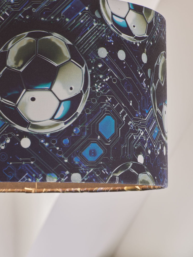 Black football pendant lamp shade 20x30cm (British brand)