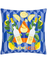 Next Furn Blue Limonchello Abstract Outdoor Cushion 43cm- Buy online at McGrocer