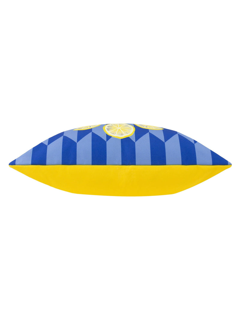 Furn Blue Limonchello Abstract outdoor cushion 43cm, UK version