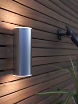 Next SolarCentre Silver Chester Up & Down USB Solar Outdoor Wall Light- Buy online at McGrocer