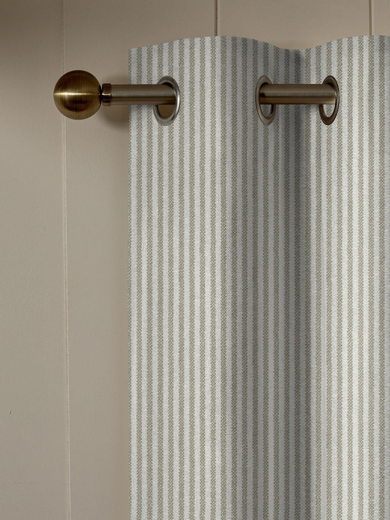 Sophie Allport Natural Stamford Stripe curtains, UK version