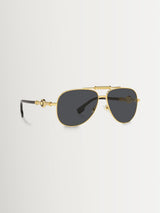 Next Versace Gold Ve2236 Pilot Sunglasses- Buy online at McGrocer