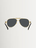 Versace Gold Ve2236 Pilot Sunglasses, imported from the UK