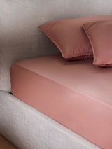 MADE.COM Dusty Rose Cosy Washed Cotton Extra Deep Fitted Bed Sheet