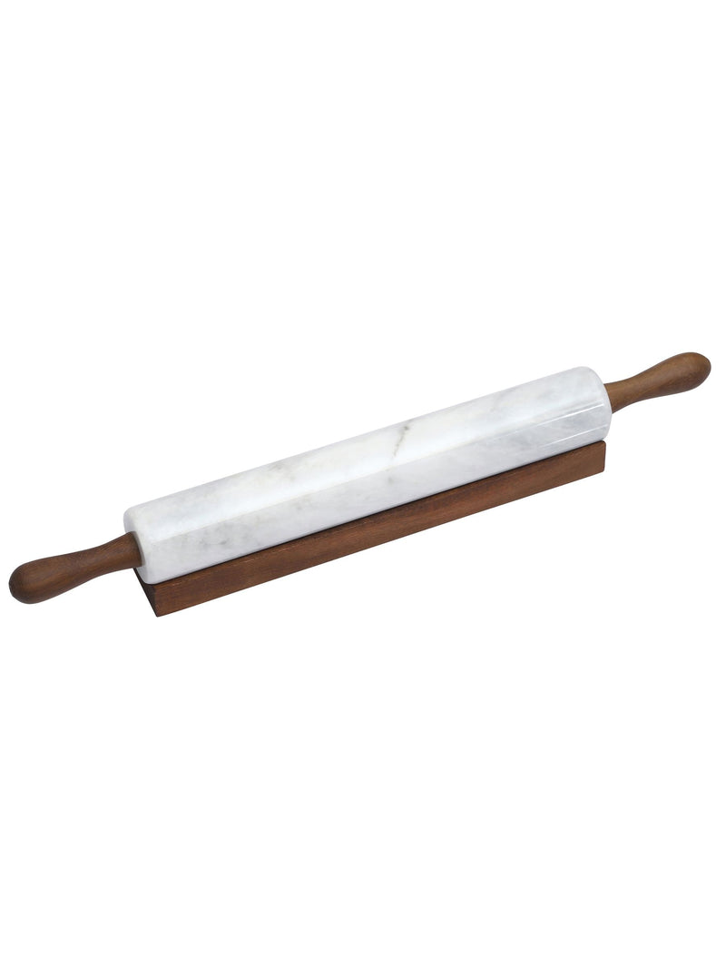 Interiors by Premier White Ziarat marble rolling pin, UK version