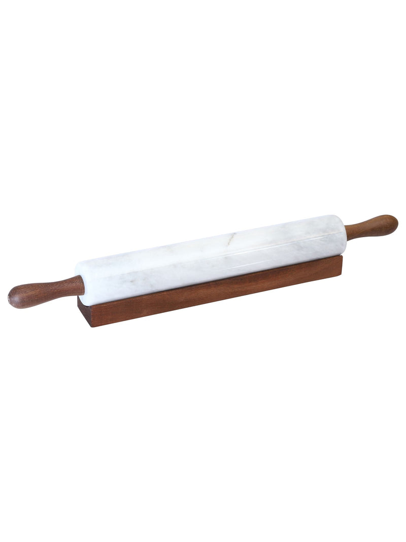 Interiors by Premier White Ziarat marble rolling pin, UK version