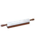 Interiors by Premier White Ziarat marble rolling pin, UK version