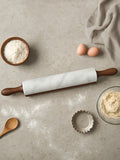 Interiors by Premier White Ziarat marble rolling pin, UK version