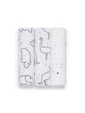 Panda baby muslins 3 pack freckles 70x70cm (British brand)