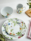 Portmeirion White Bumble Bee dinner set 16 piece, imported from the UK